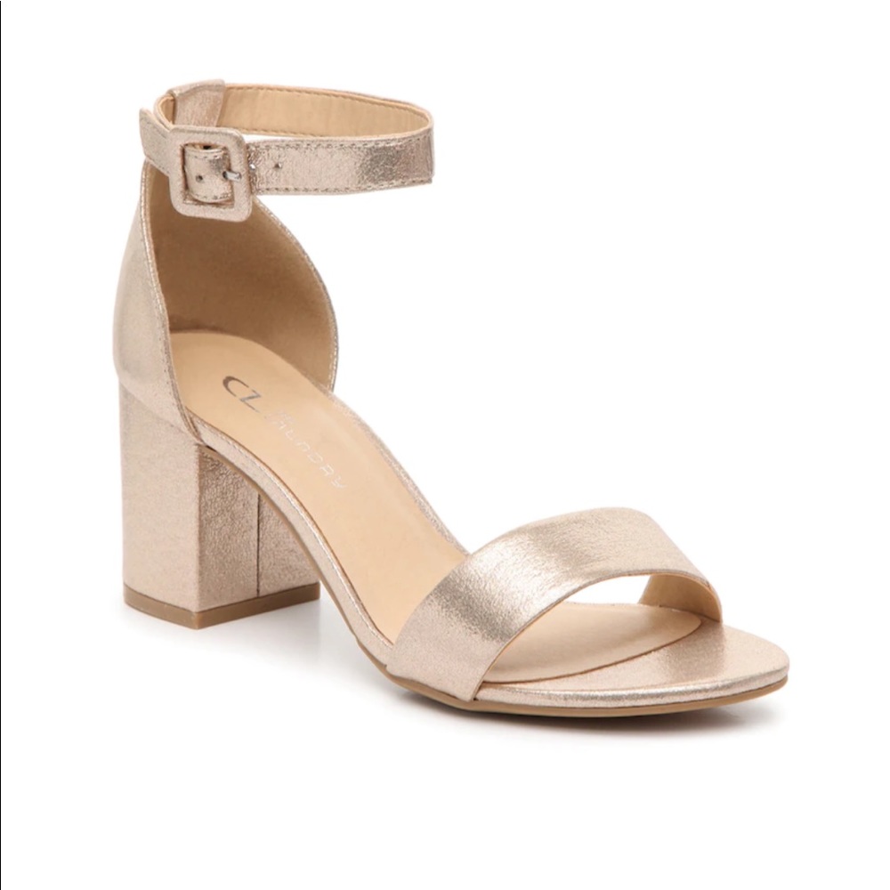 CL by Laundry Gold/Champagne/Metallic Jody Dress Sandal